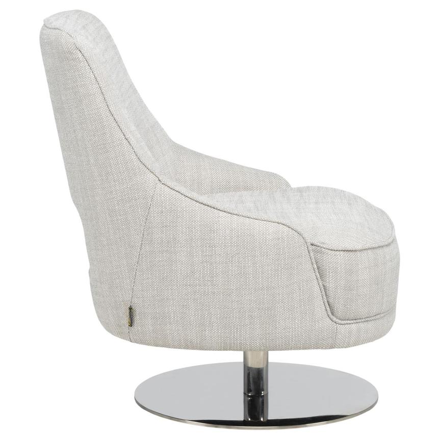 Echo Light Gray Swivel Accent Chair  alternate image, 3 of 8 images.