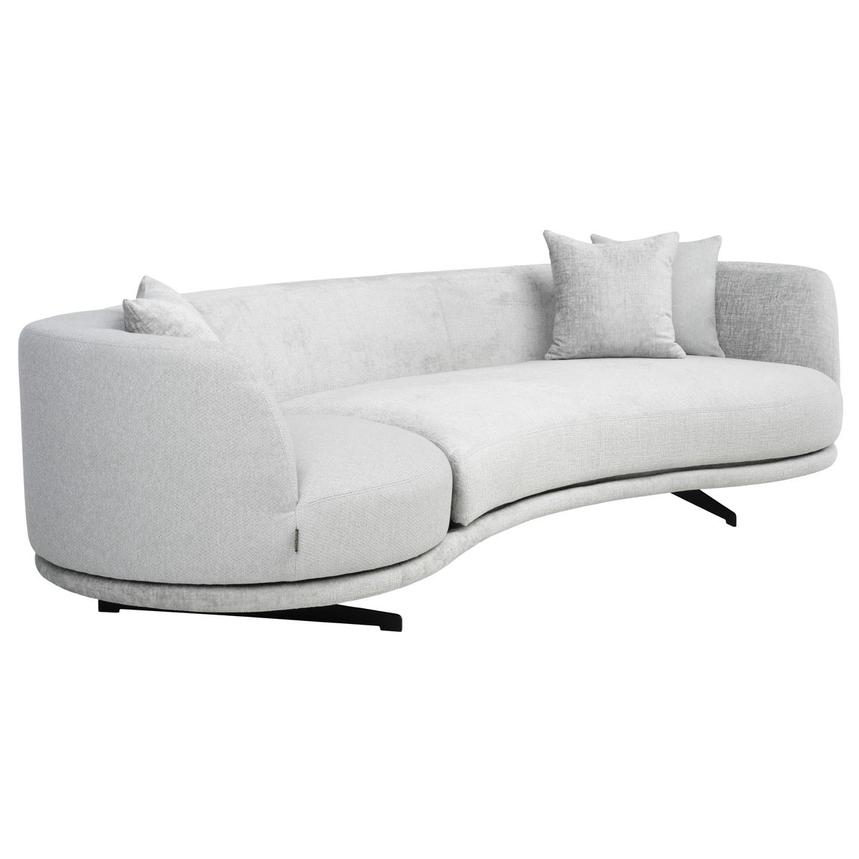 Rhea Gray Swivel Sofa  alternate image, 3 of 11 images.