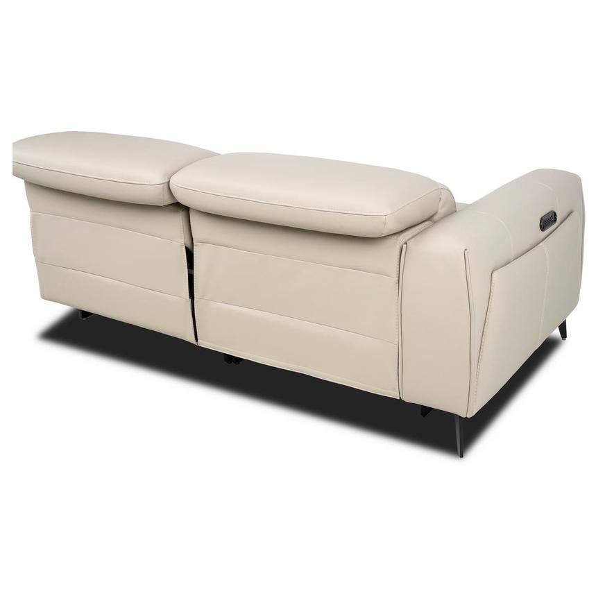 Luke 2.0 Taupe Leather Power Reclining Sectional with 5PCS/2PWR alternate image, 4 of 10 images.