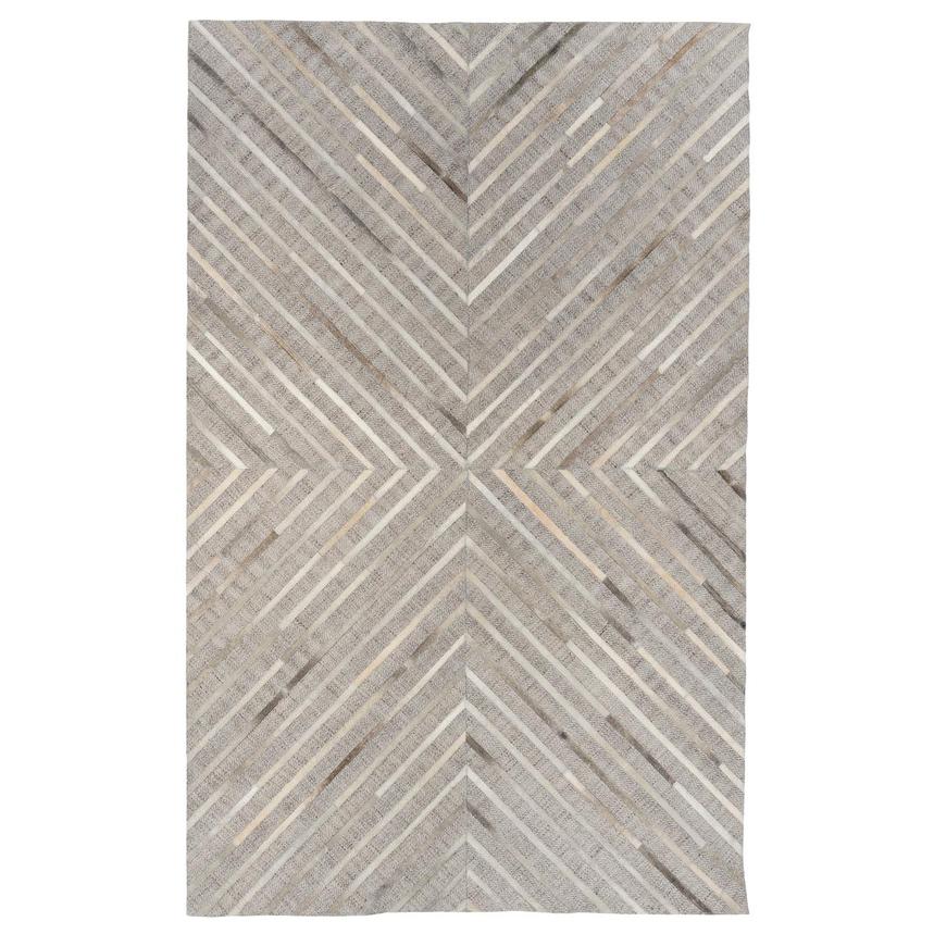 Vector Gray Cowhide Patchwork 5' x 8' Area Rug  main image, 1 of 5 images.
