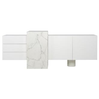 Luxe Line White Console Table