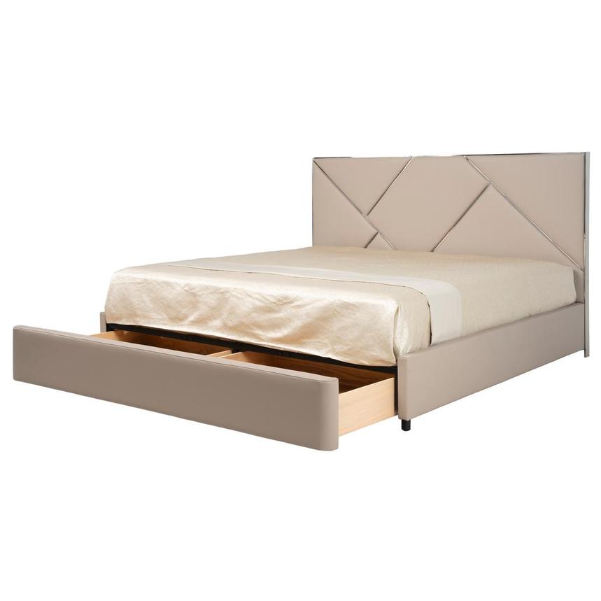 Orion Taupe King Storage Bed  alternate image, 3 of 9 images.