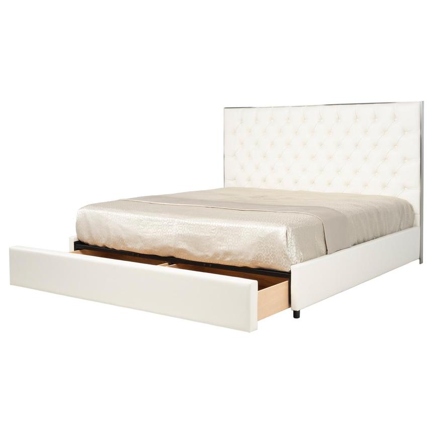 Veline White King Storage Bed  alternate image, 3 of 9 images.