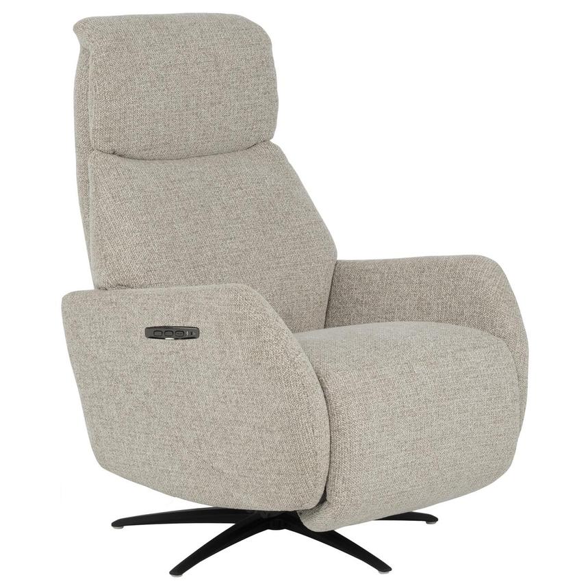 Ezio Beige Power Recliner  alternate image, 3 of 11 images.