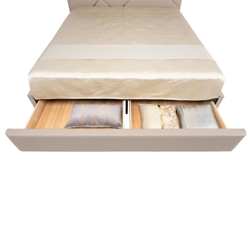 Orion Taupe Queen Storage Bed El Dorado Furniture