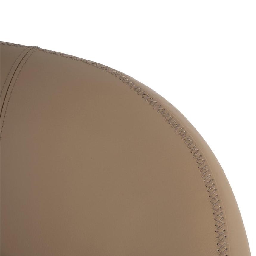 Tivona Dark Cream Leather Swivel Chair  alternate image, 6 of 9 images.