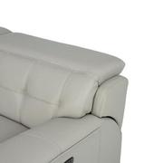 Graystone Leather Power Reclining Sectional with 4PCS/2PWR  alternate image, 6 of 9 images.