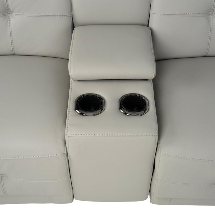 Graystone Leather Power Reclining Sectional with 6PCS/3PWR  alternate image, 8 of 12 images.