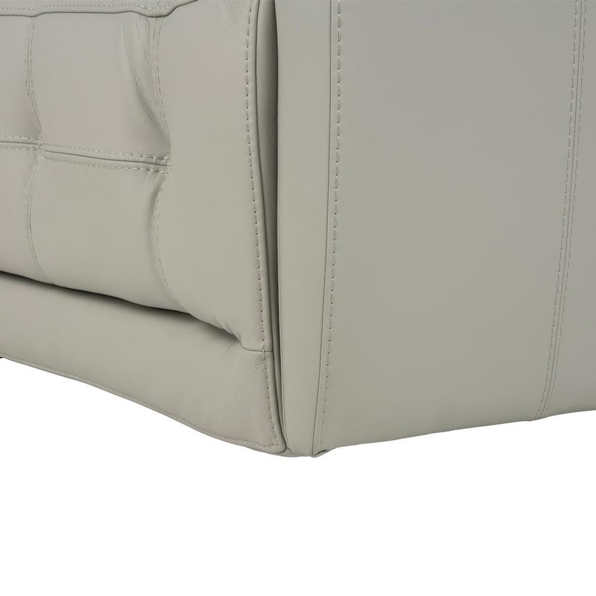 Graystone Gray Leather Power Reclining Sectional with 6PCS/3PWR  alternate image, 11 of 12 images.