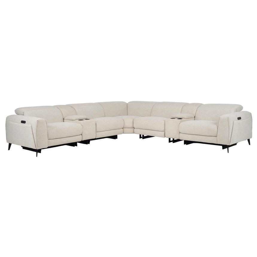 Luke Gray Power Reclining Sectional with 7PCS/2PWR  main image, 1 of 12 images.