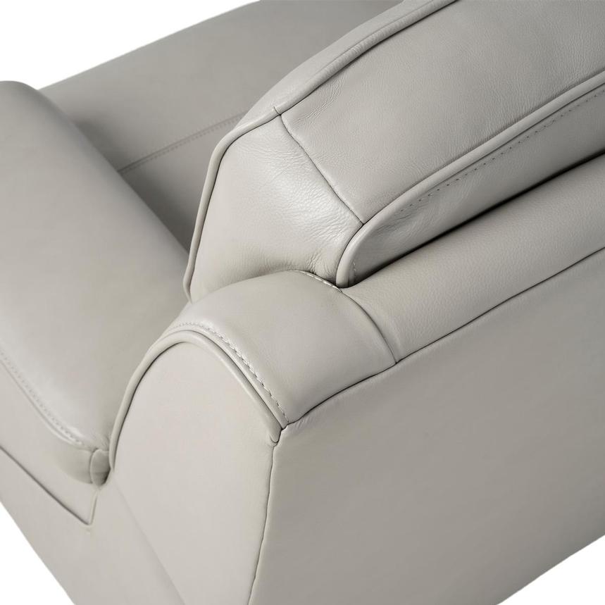 Alex Gray Leather Power Reclining Loveseat  alternate image, 6 of 13 images.