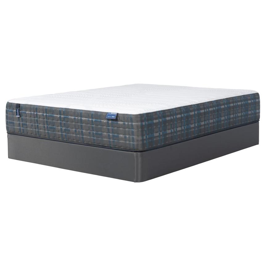 Salermo Gen2-Hybrid Plush Queen Mattress w/Regular Foundation by Carlo Perazzi main image, 1 of 4 images.