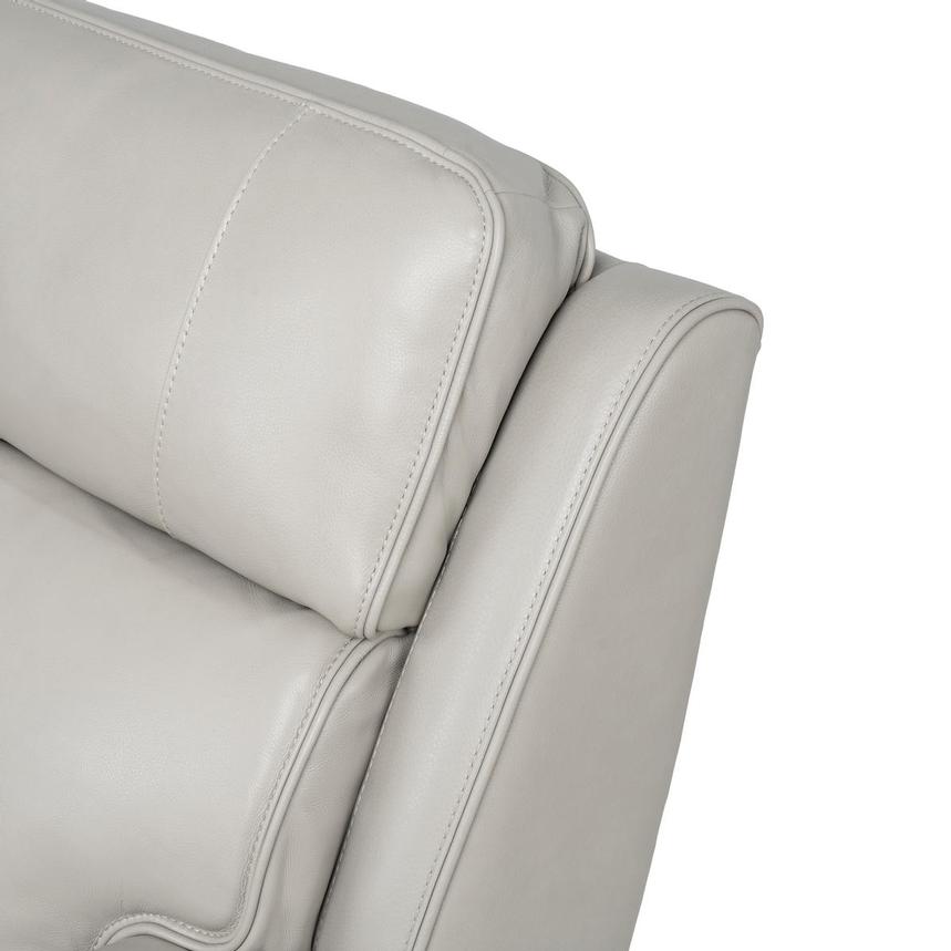 Alex Gray Leather Power Recliner  alternate image, 8 of 12 images.