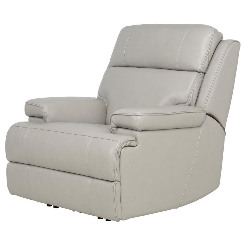 Alex Gray Leather Power Recliner