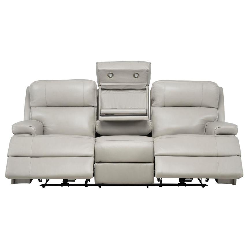 Alex Gray Leather Power Reclining Sofa alternate image, 2 of 12 images.