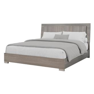 Tivo Gray King Panel Bed