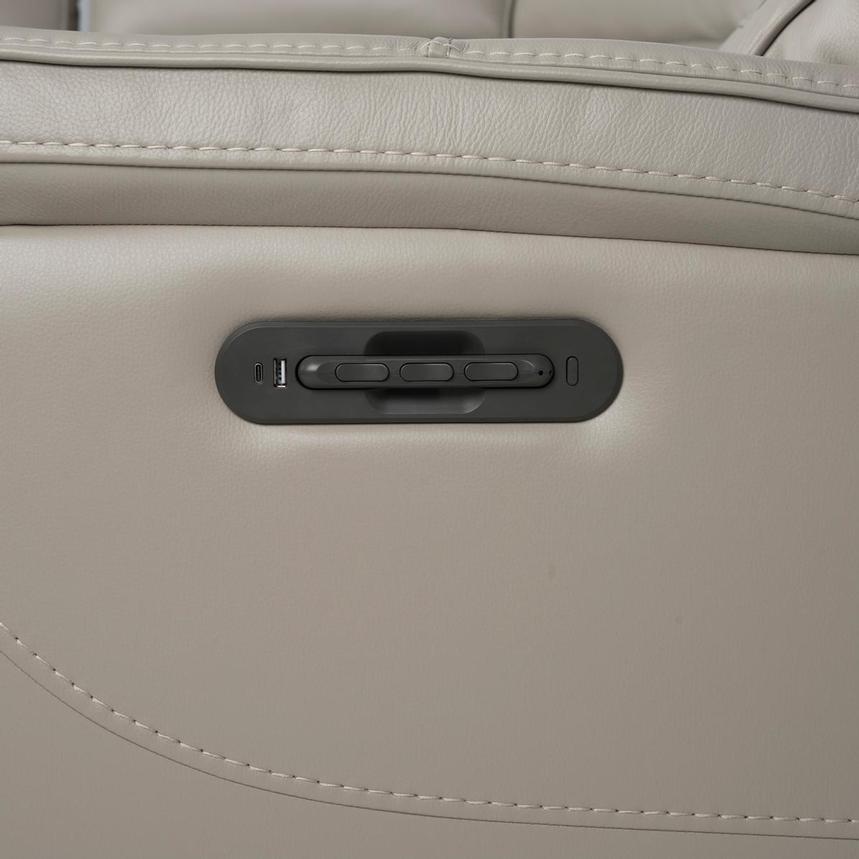 Granite Leather Power Reclining Sectional with 5PCS/2PWR  alternate image, 9 of 13 images.