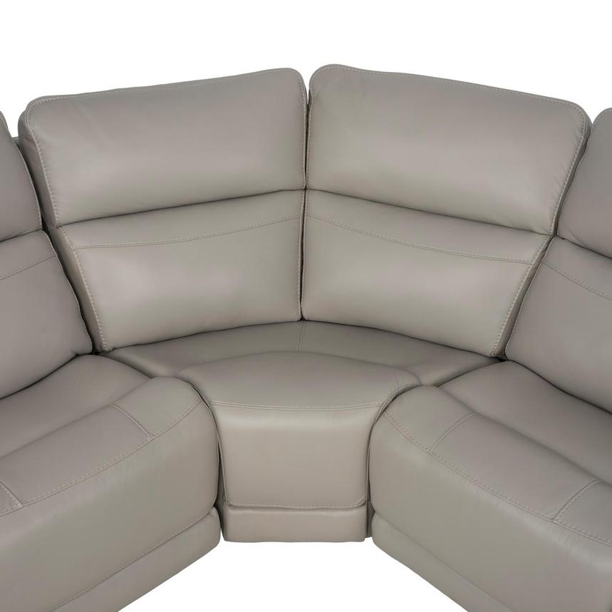 Granite Leather Power Reclining Sectional with 5PCS/2PWR alternate image, 4 of 13 images.