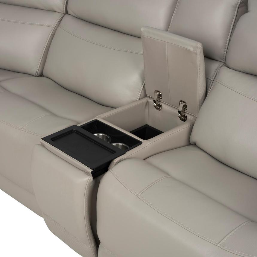Granite Leather Power Reclining Sectional with 6PCS/2PWR alternate image, 6 of 15 images.