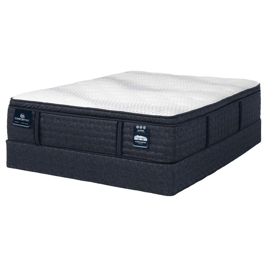 Dartmouth-Plush Pillow Top King Mattress w/Regular Foundation by Serta