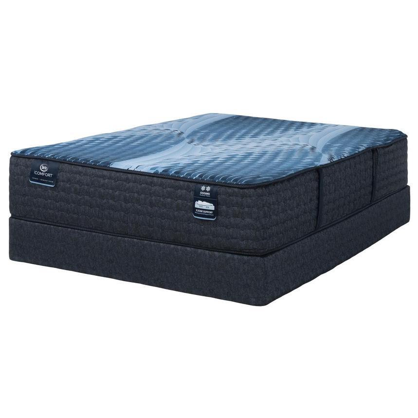 Aspire-Plush Queen Mattress w/Regular Foundation by Serta iComfortECO