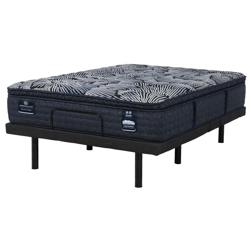 Lexton-Medium Pillow Top Queen Powered Base w/Motion Renew Powered Base by Serta® main image, 1 of 10 images.