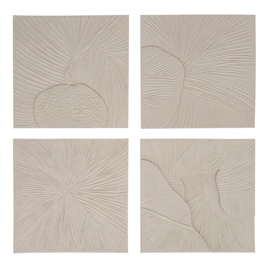 Sandstone Bloom Set of 4 Wall Art  main image, 1 of 6 images.