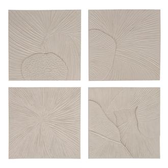 Sandstone Bloom Set of 4 Wall Art