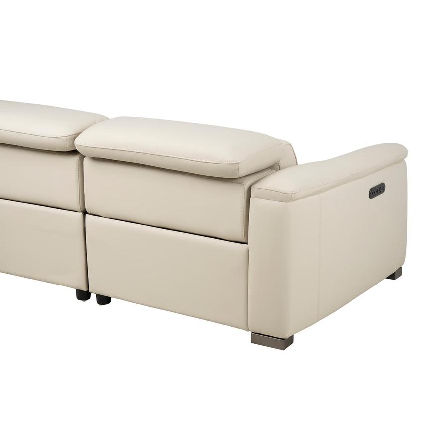 Cordova Cream Leather Power Reclining Sectional with 4PCS/2PWR  alternate image, 6 of 11 images.