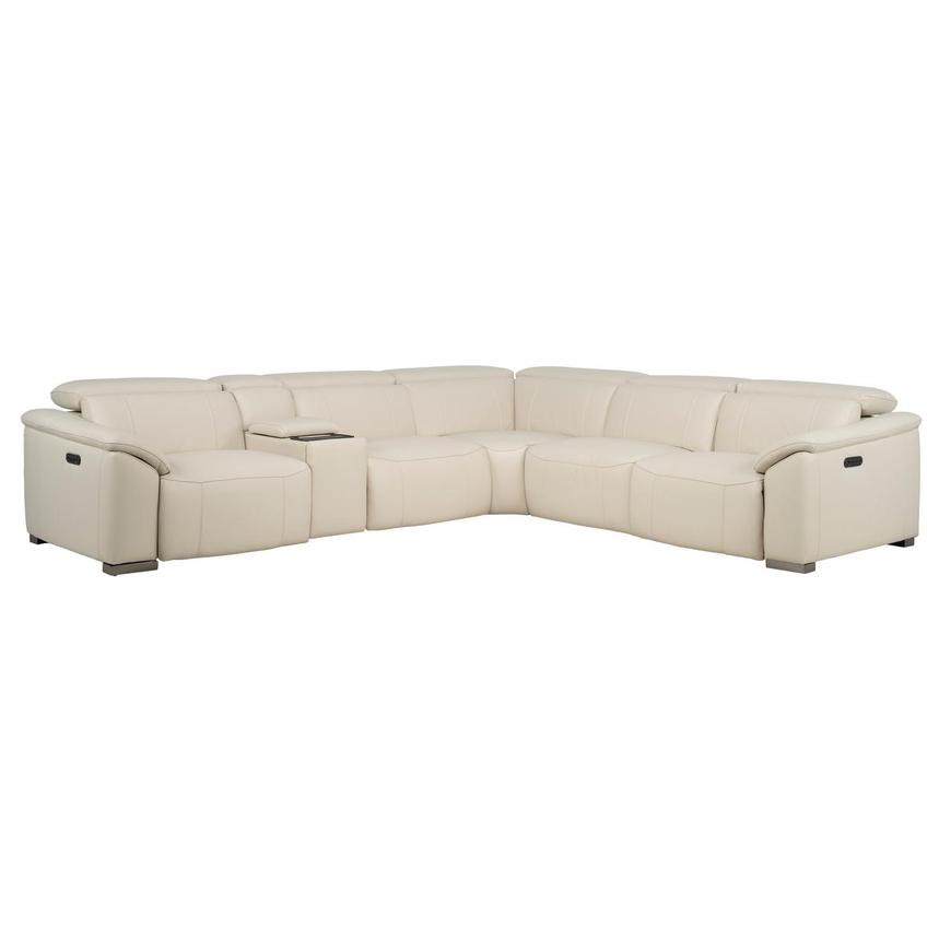 Cordova Leather Power Reclining Sectional with 6PCS/2PWR  main image, 1 of 13 images.