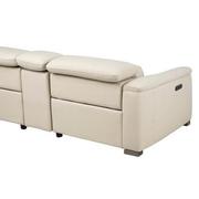 Cordova Cream Leather Power Reclining Sectional with 6PCS/3PWR  alternate image, 8 of 13 images.