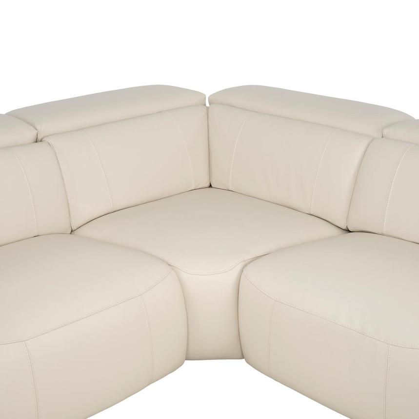 Cordova Cream Leather Power Reclining Sectional with 6PCS/2PWR alternate image, 4 of 13 images.