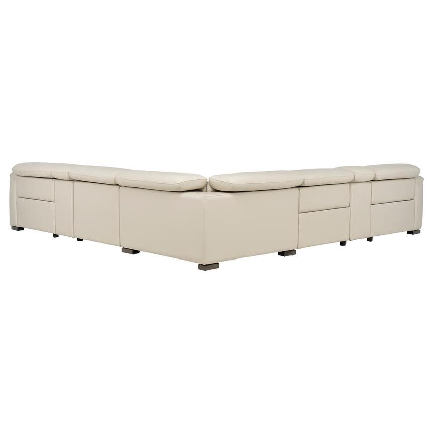 Cordova Cream Leather Power Reclining Sectional with 7PCS/3PWR alternate image, 9 of 14 images.