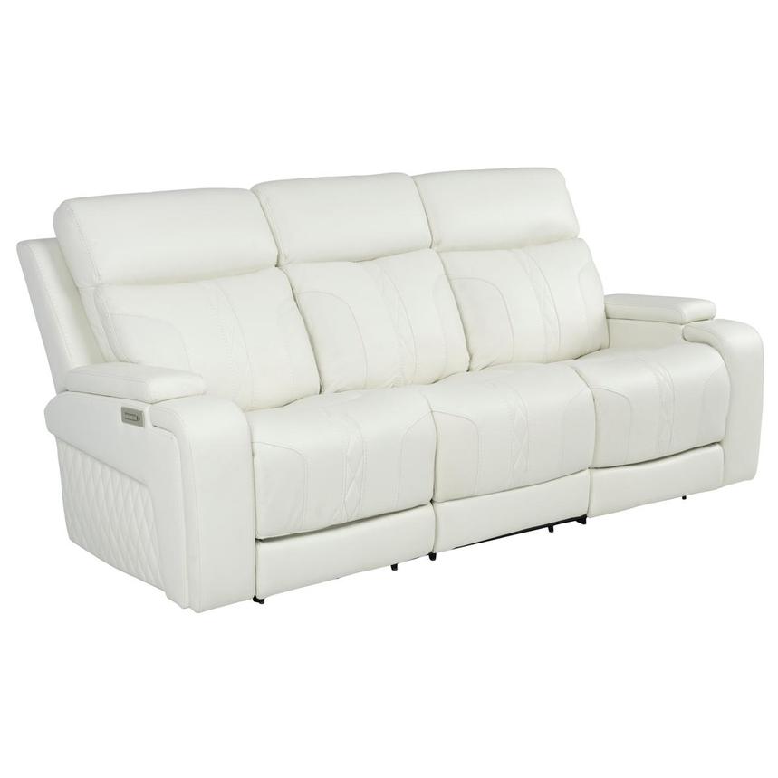 Zeus Leather Power Reclining Sofa  alternate image, 4 of 16 images.