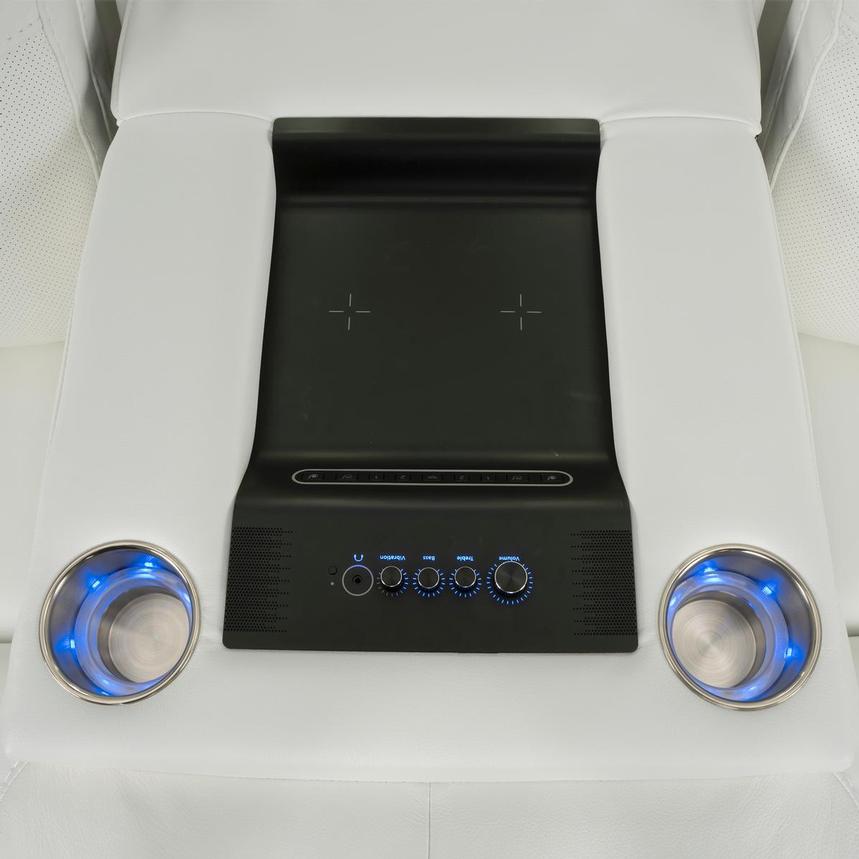 Zeus Leather Power Reclining Sofa  alternate image, 10 of 16 images.