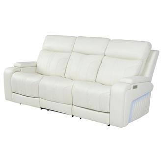 Zeus Leather Power Reclining Sofa