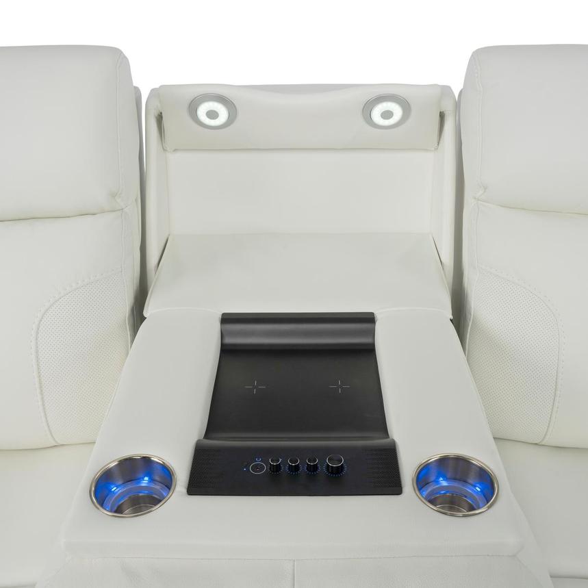 Zeus Leather Power Reclining Sofa alternate image, 9 of 17 images.