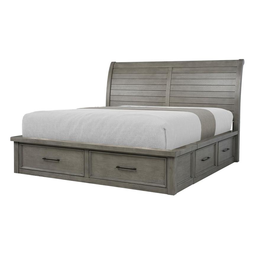 Justin Gray King Storage Bed alternate image, 2 of 9 images.