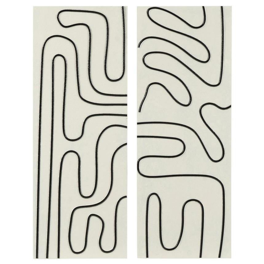 Licorice Lines Set of 2 Canvas Wall Art  main image, 1 of 6 images.