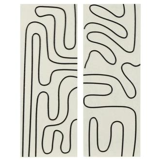 Licorice Lines Set of 2 Canvas Wall Art