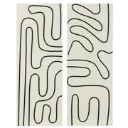 Licorice Lines Set of 2 Canvas Wall Art  main image, 1 of 6 images.