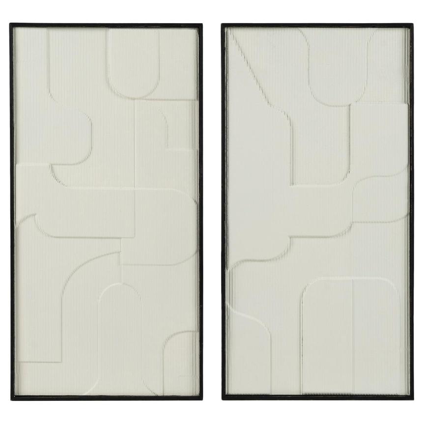 Frosted Geometry Set of 2 Canvas Wall Art  main image, 1 of 5 images.