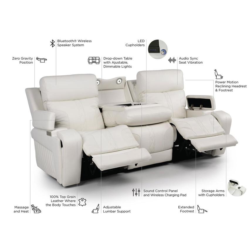 Leder Contact X2-α TEMPLE & ZEUS セット Zeus Leather Power Reclining Sofa | El Dorado Furniture