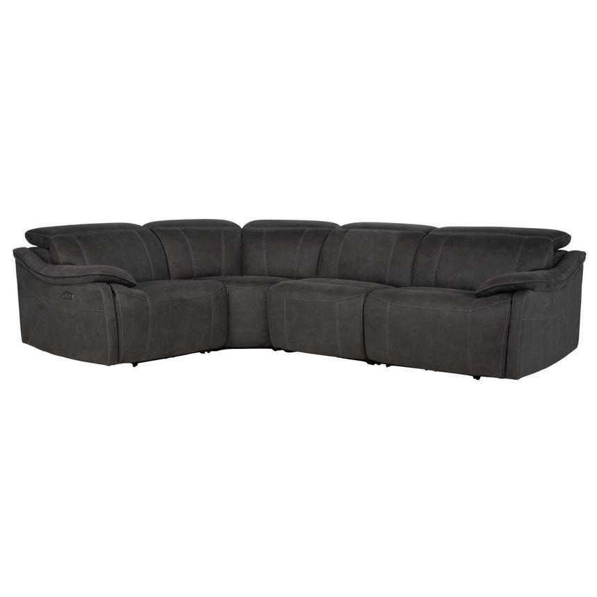 Dallas Dark Gray Power Reclining Sectional with 4PCS/2PWR