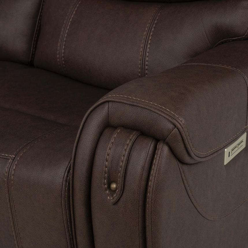 Capriccio Brown Power Reclining Sectional with 5PCS/2PWR  alternate image, 8 of 11 images.