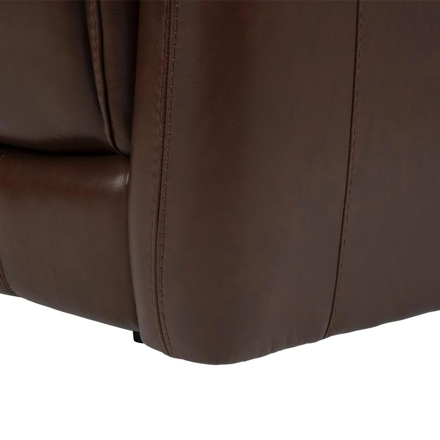 Naya Brown Home Theater Leather Seating with 5PCS/2PWR  alternate image, 9 of 10 images.