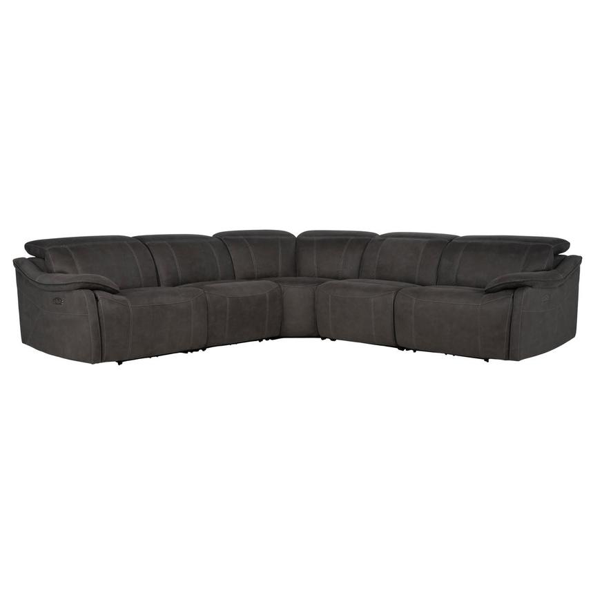 Dallas Dark Gray Power Reclining Sectional with 5PCS/3PWR