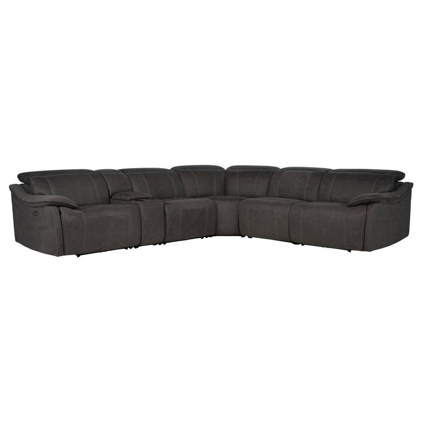 Dallas Dark Gray Power Reclining Sectional with 6PCS/2PWR