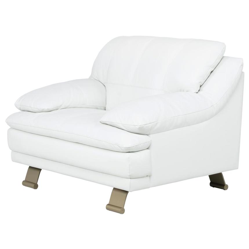 Rio White II Leather Chair