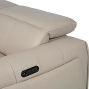 Luke 2.0 Taupe Leather Power Reclining Sectional with 7PCS/3PWR  alternate image, 6 of 11 images.